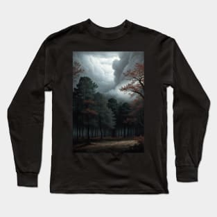 Clouds Over an Autumn Grove Long Sleeve T-Shirt